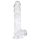 EasyToys - godemichet avec testicules - 13,5 cm (transparent)