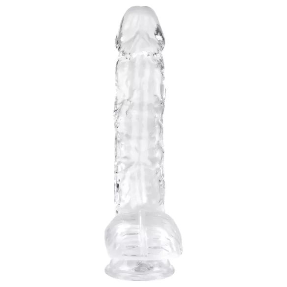 EasyToys - gode ceinture avec testicules - 13,5 cm - transparent