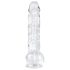EasyToys - godemichet avec testicules - 13,5 cm (transparent)