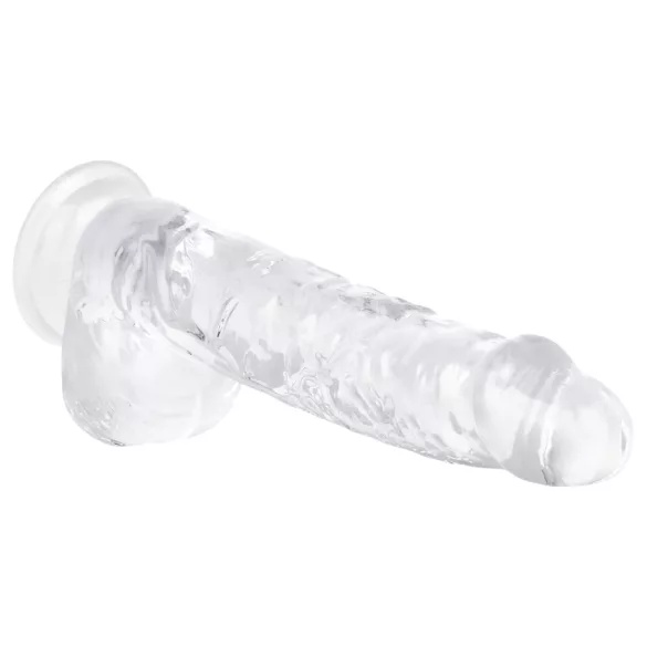 EasyToys - gode ceinture avec testicules - 13,5 cm - transparent