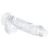 EasyToys - godemichet avec testicules - 13,5 cm (transparent)