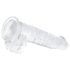 EasyToys - godemichet avec testicules - 13,5 cm (transparent)