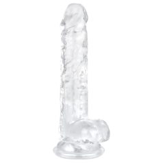 EasyToys - Dildo Testicules - 17cm (Transparent)