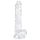 EasyToys - Dildo Testicules - 17cm (Transparent)