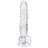 EasyToys - Dildo Testicules - 17cm (Transparent)