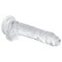 EasyToys - Dildo Testicules - 17cm (Transparent)