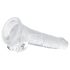 EasyToys - Dildo Testicules - 17cm (Transparent)