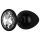 Collection Easytoys Anal - Plug anal en métal avec bijou - M (noir)