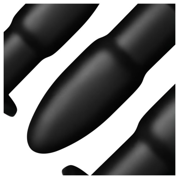 BUTTR - kit de training anal - boules progressives - silicone noir