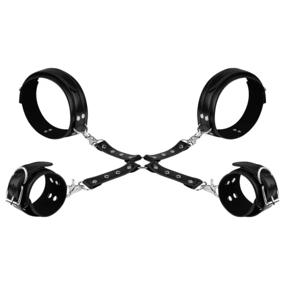 Bedroom Fantasies - menottes poignets et cuisses - noir