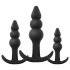 EasyToys - Set de plugs anaux boules - 3 pièces (noir)