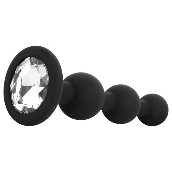 EasyToys - plug anal perles (noir)