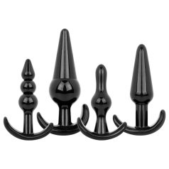 EasyToys - Set de plugs anaux - 4 pièces (noir)