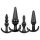 EasyToys - Set de plugs anaux - 4 pièces (noir)