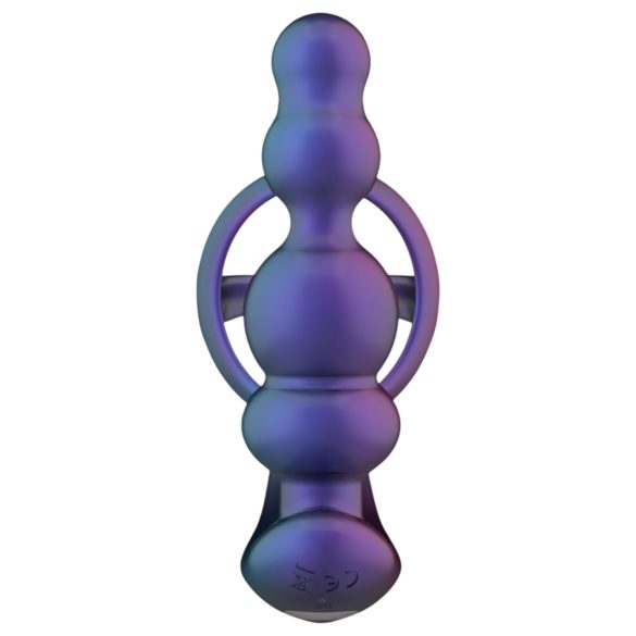 Hueman - Plug anal vibrant et cockring - silicone violet