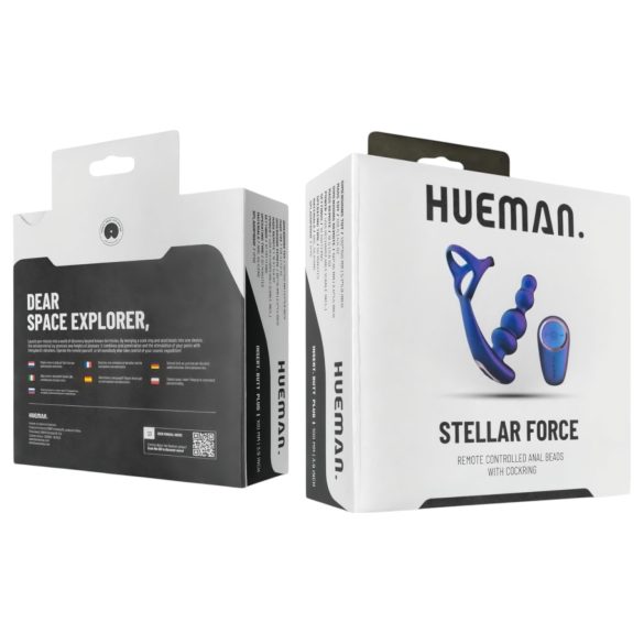 Hueman - Plug anal vibrant et cockring - silicone violet
