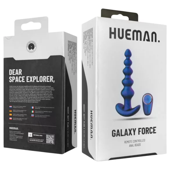 Hueman Galaxy Force - vibromasseur anal radio commandé (violet)