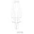 Christine - ensemble body ouvert (blanc) - L/XL