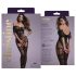 Christine - Combinaison en résille transparente - (noir) - XS-XL