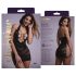 Christine - Robe résille à strass (noir) - XS-XL