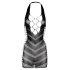 Christine - Robe résille à strass (noir) - XS-XL