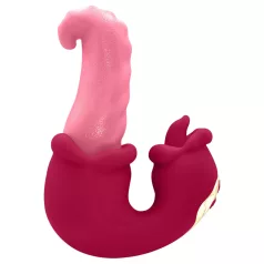   Teazers - vibromasseur double langue - stimulation intense - silicone rose