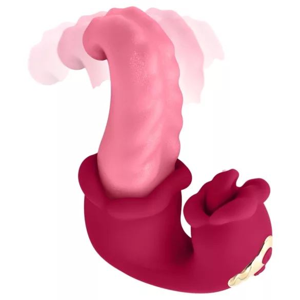 Teazers - vibromasseur double langue - stimulation intense - silicone rose