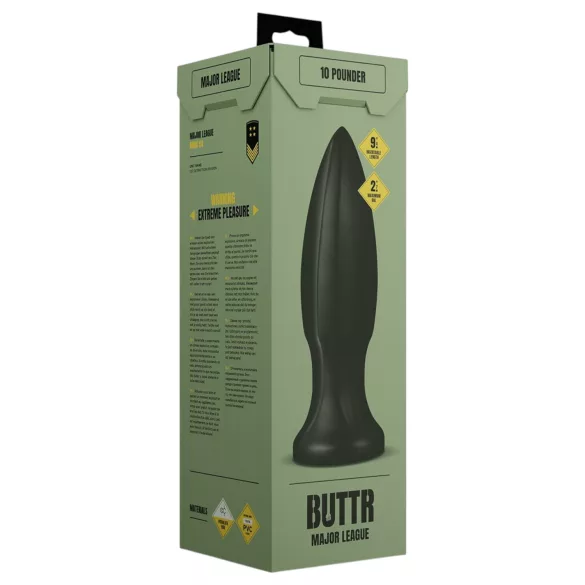 BUTTR Huge Explosive II - plug anal géant (noir) - 29 cm