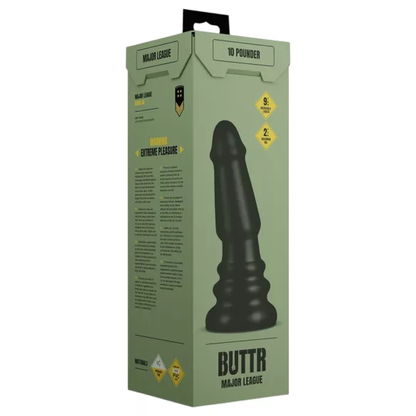 BUTTR Tactical II - plug anal géant (noir) - 26 cm