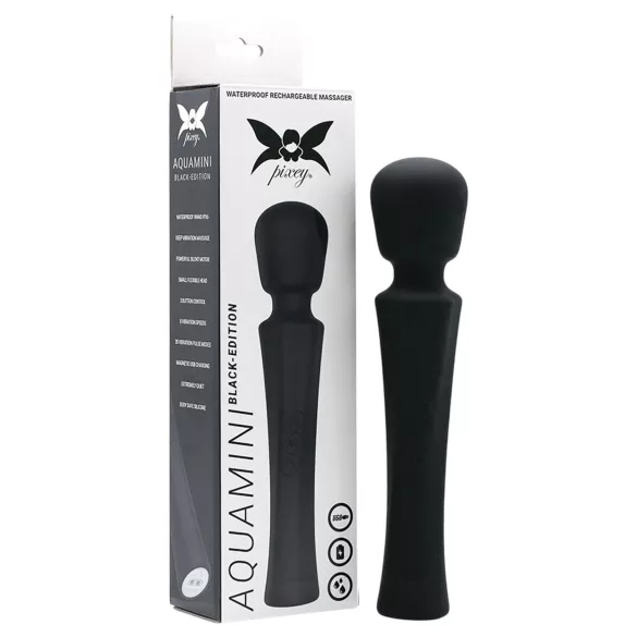 Pixey Aquamini - mini vibromasseur wand (noir)