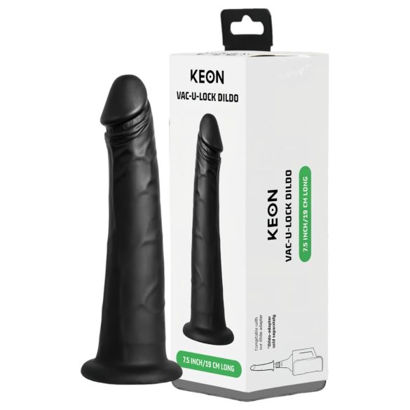 Kiiroo - gode réaliste à effet ventouse - 19cm - noir