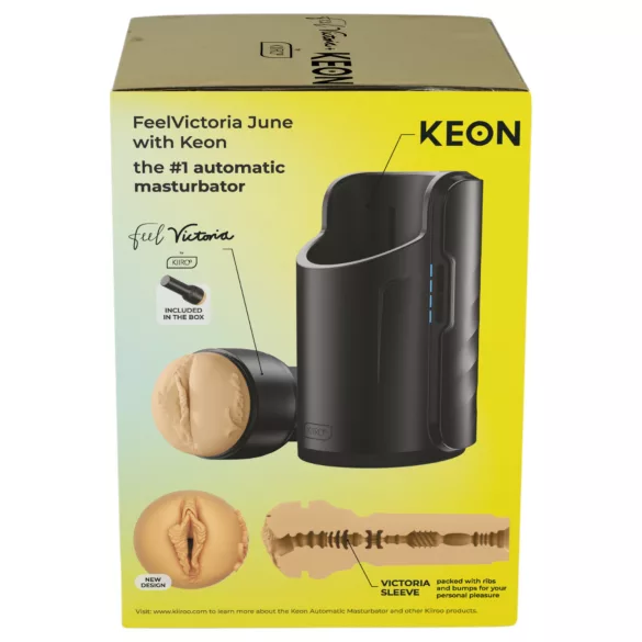 Kiiroo Keon Wifi + Victoria June - masturbateur vagin réaliste - couleur chair