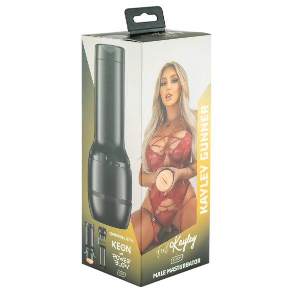 Kiiroo Kayley Gunner - fourreau réaliste PowerBlow (naturel)