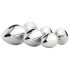 Gleaming Love - coffret plug anal - argent (3 pièces)