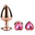 Gleaming Love - ensemble de plugs anaux coeur - rosegold (3 pièces)