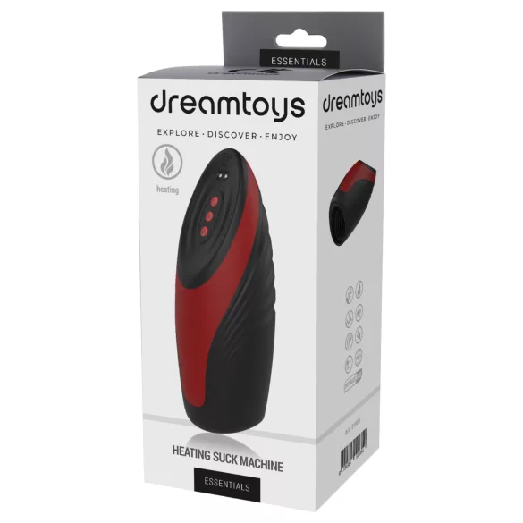 Dreamtoys Essentials - masturbateur aspirant vibrant (noir)