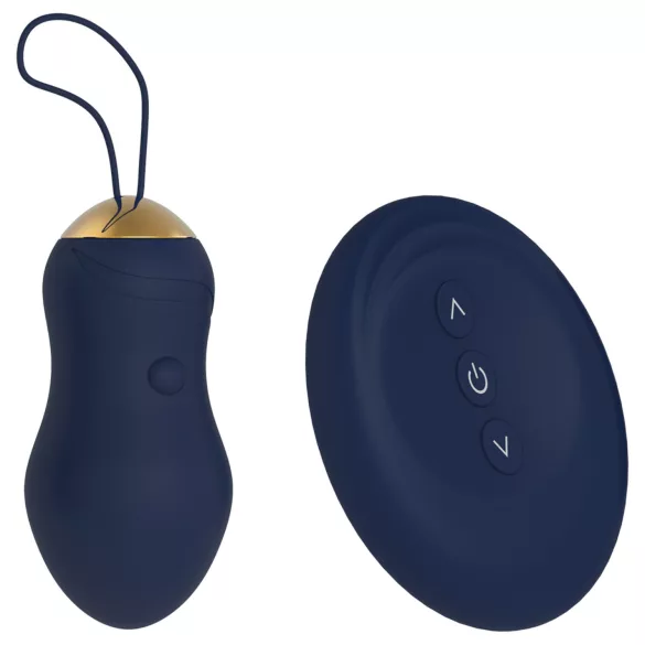 Goddess - œuf vibrant portable avec télécommande (bleu foncé)