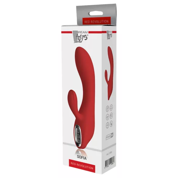 Red Revolution Sofia - vibromasseur rabbit rechargeable - silicone rouge