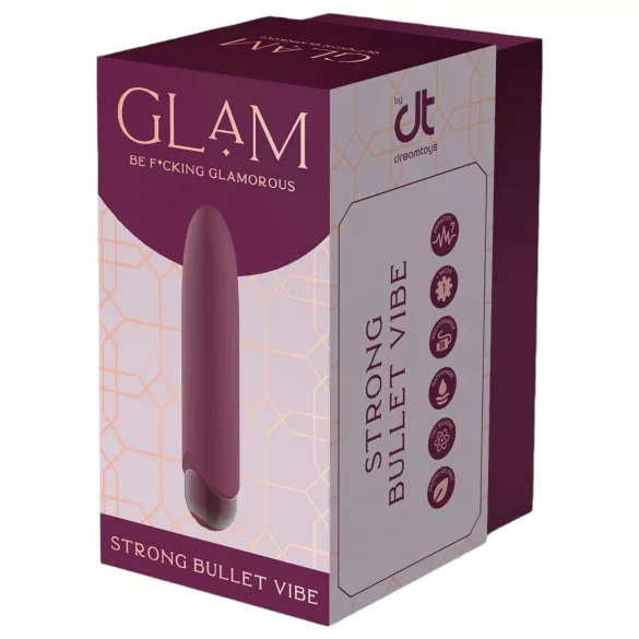 Glam - mini vibromasseur rechargeable étanche - violet