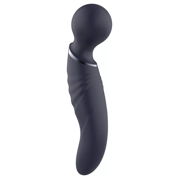 Glam - vibromasseur baguette à double extrémité (gris foncé)