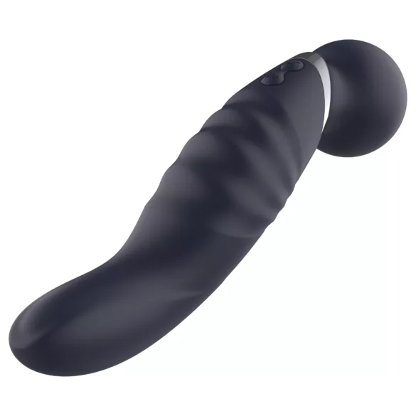 Glam - vibromasseur baguette à double extrémité (gris foncé)