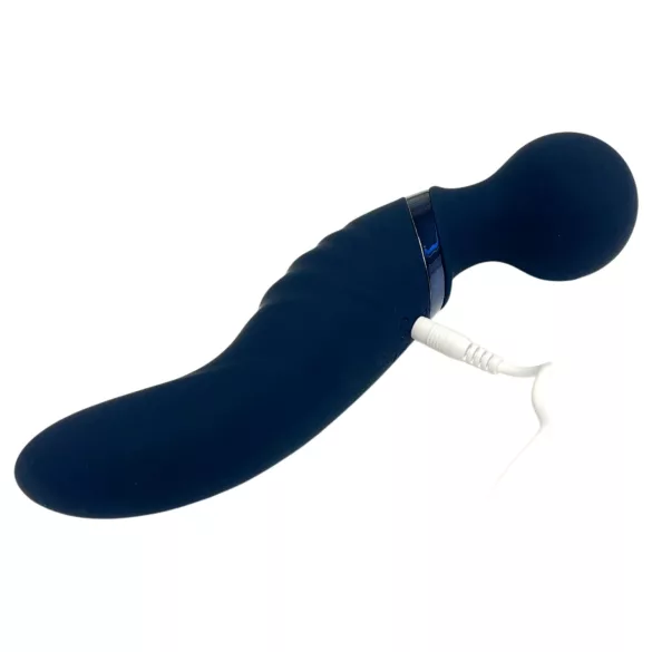 Glam - vibromasseur baguette à double extrémité (gris foncé)