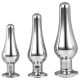 Éclat d'Amour - ensemble de plugs anaux en argent (3 pièces)