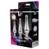 Gleaming Love - set trio plug anal argenté