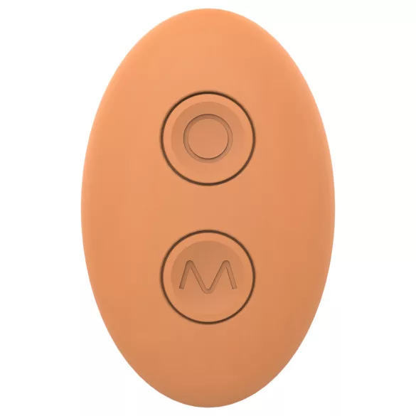 Glam - vibromasseur couple rechargeable télécommandé - silicone orange