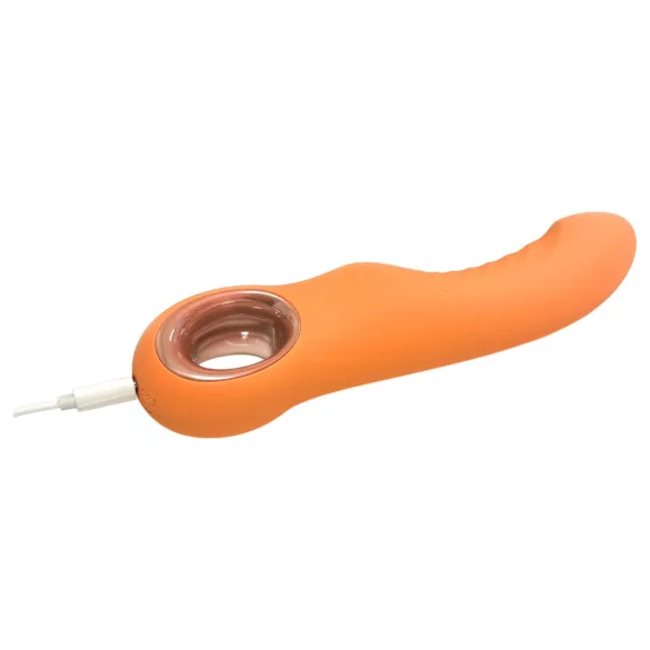 Glam - vibromasseur flexible nervuré (couleur pêche)