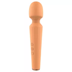   Glam - vibromasseur rechargeable - massage puissant - silicone orange