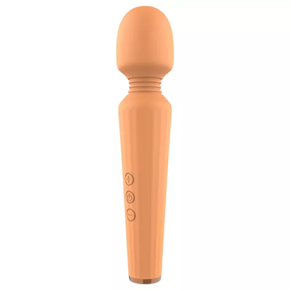 Glam - vibromasseur rechargeable - massage puissant - silicone orange