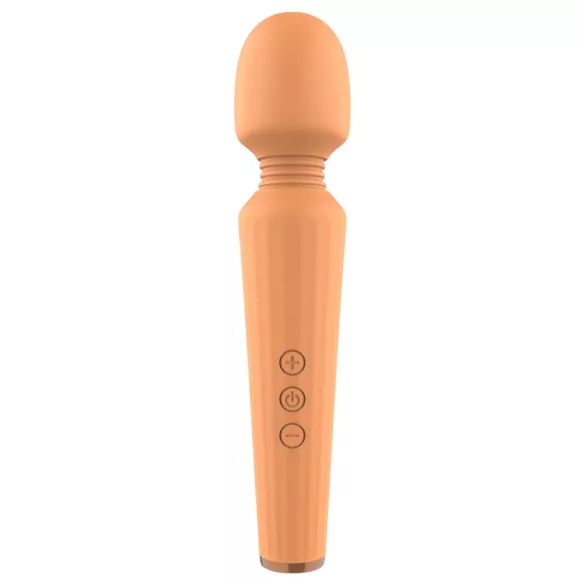Glam - vibromasseur rechargeable - massage puissant - silicone orange