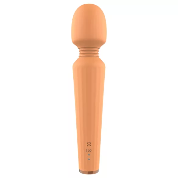 Glam - vibromasseur rechargeable - massage puissant - silicone orange